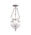 Lampa suspendata Finsbury Park 3 Light small Pendant – Polished Nickel