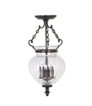 Lampa suspendata Finsbury Park 3 Light small Pendant – Old Bronze