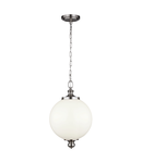 Lampa suspendata Parkman 1 Light Large Pendant – Brushed Steel