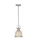 Lampa suspendata Parker Place 1 Light Mini Pendant Brushed Steel