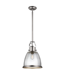 Lampa suspendata Hobson 1 Light Large Pendant Satin Nickel