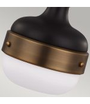 Lampa suspendata Cadence 1 Light Mini Pendant – Dark Antique Brass/Matte Black