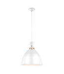 Lampa suspendata Brynne 1 Light Medium LED Pendant – Flat White