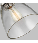 Lampa suspendata Baskin 1 Light Pendant – Polished Nickel