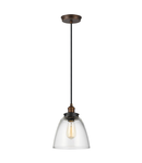 Lampa suspendata Baskin 1 Light Pendant – Aged Brass/Dark Weathered Zinc