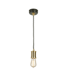 Lampa suspendata Douille 1 Light Pendant – Black/Polished Brass