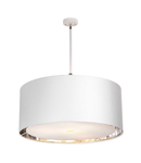 Lampa suspendata Balance 4 Light Extra Large Pendant – White and Polished Nickel