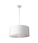 Lampa suspendata Balance 1 Light Pendant – White and Polished Nickel