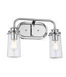 Aplica Braelyn 2 Light Wall Light – Polished Chrome