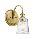 Aplica Waverly 1 Light Wall Light – Natural Brass