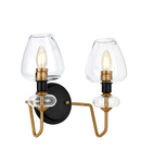 Aplica Armand 2 Light Wall Light – Aged Brass