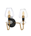 Aplica Armand 2 Light Wall Light – Aged Brass