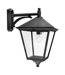 Aplica Turin 1 Light Grande Down Wall Lantern – Black