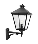 Aplica Turin 1 Light Grande Up Wall Lantern – Black