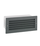 Aplica Grimstad LED Recessed Louvre Wall Light Graphite