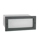 Aplica Grimstad LED Recessed Wall Light Graphite