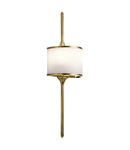 Aplica Mona 2 Light Wall Light – Natural Brass