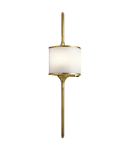 Aplica Mona 2 Light Wall Light – Natural Brass