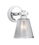 Aplica Gunnislake 1 Light Wall Light – White Polished Chrome