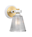 Aplica Gunnislake 1 Light Wall Light – White Aged Brass