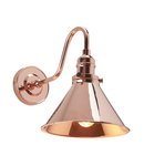 Aplica Provence 1 Light Wall Light – Polished Copper