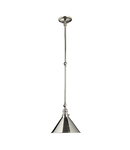 Aplica Provence 1 Light Wall Light/Pendant – Polished Nickel