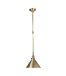 Aplica Provence 1 Light Wall Light/Pendant – Aged Brass