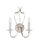 Aplica Pimlico 2 Light Wall Light – Polished Nickel