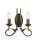 Aplica Olivia 2 Light Wall Light – Black/Gold