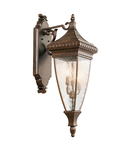 Aplica Venetian Rain 3 Light Large Wall Lantern