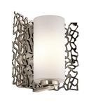 Aplica Silver Coral 1 Light Wall Light