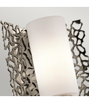 Aplica Silver Coral 1 Light Wall Light