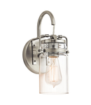 Aplica Brinley 1 Light Wall Light – Brushed Nickel