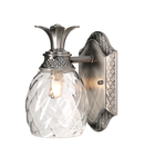 Aplica Plantation 1 Light Wall Light – Polished Antique Nickel