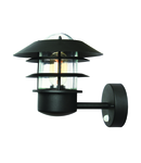 Aplica Helsingor 1 Light Pir Wall Lantern – Black