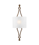 Aplica Tilling 1 Light Wall Light – Distressed Gold Leaf