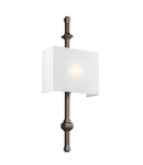 Aplica Teva 1 Light Wall Light – Antique Bronze