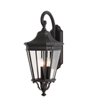 Aplica Cotswold Lane 3 Light Large Wall Lantern – Black