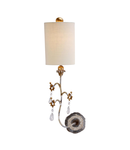 Aplica Tivoli 1 Light Wall Light – Silver & Cream Patina