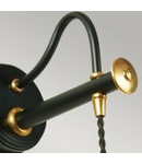 Aplica Douille 1 Light Wall Light – Black/Polished Brass