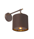 Aplica Balance 1 Light Wall Light – Brown and Polished Brass