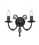 Aplica Artisan 2 Light Wall Light – Black