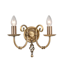 Aplica Artisan 2 Light Wall Light – Aged Brass