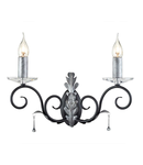 Aplica Amarilli 2 Light Wall Light – Black/Silver