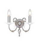 Aplica Aegean 2 Light Wall Light – Polished Nickel