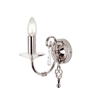 Aplica Aegean 1 Light Wall Light – Polished Nickel