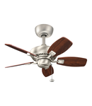 Lustra cu ventilator Canfield – 30in / 76cm Fan – Brushed Nickel