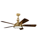 Lustra cu ventilator Hatteras Bay – 56in / 142cm Fan – Burnished Antique Brass