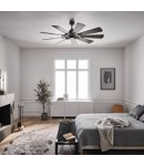 Lustra cu ventilator Gentry – 65in / 165cm Fan – Weathered Zinc