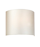 AplicaCooper Medium Curved Wall Light with Polished Chrome Back Plate